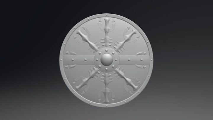 Norse Shield 3D Model