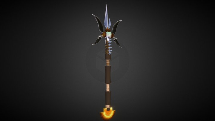 Aztec Spear, WOW style 3D Model