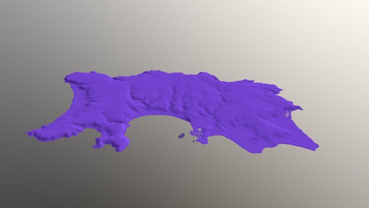 Jersey 3D Map 3D Model