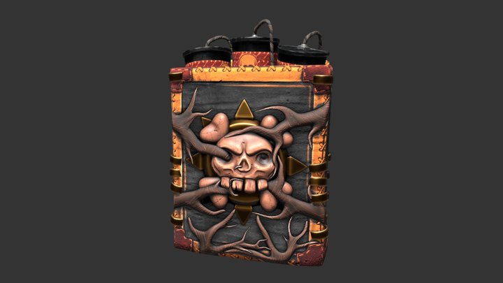 Pirate Bom-Bom Satchel 3D Model