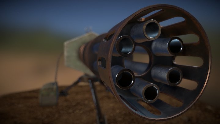 Minigun 3D Model