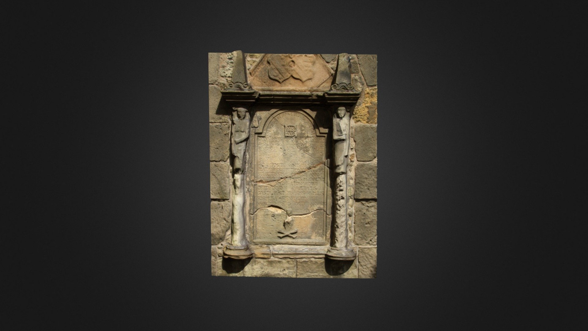 Wall monument, St Rule's Tower, St Andrews Download Free 3D model by