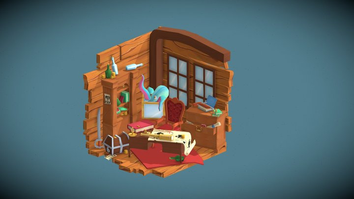 DAECrib - "Pirate's room" 3D Model
