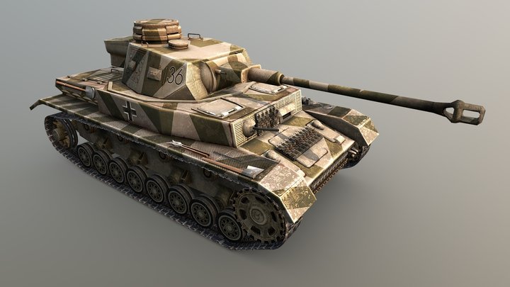 Panzer 4 Tank/ WW II 3D Model
