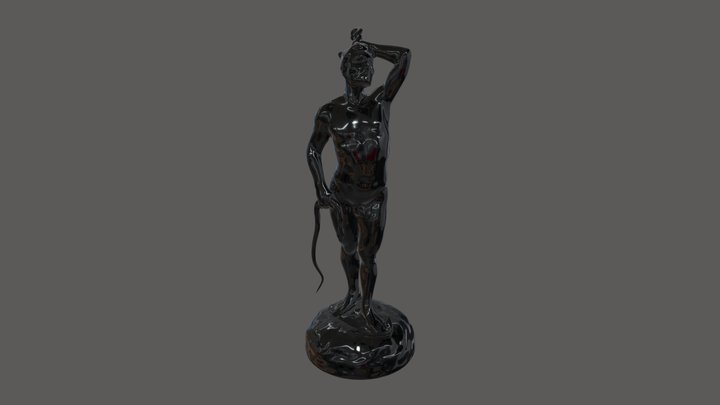 Amanholdingasnake 3D Model