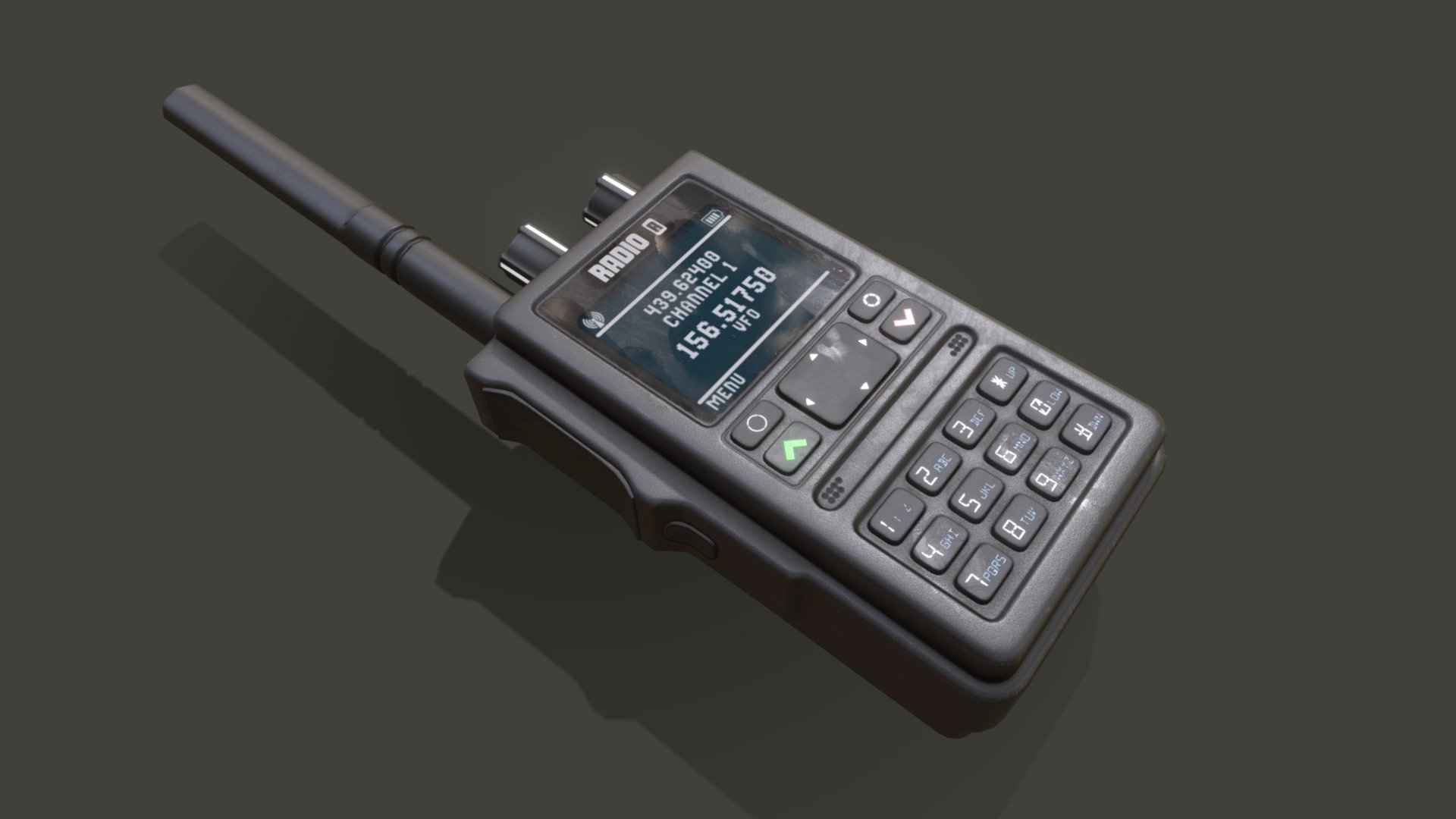 Portable Radio Walkie Talkie (Dual Band) Download Free 3D model by