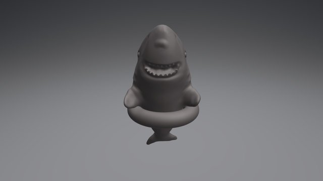 Shark4 + Mat 3D Model
