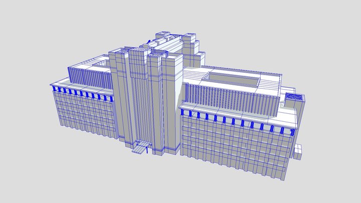 Media Center, AGU Sagamihara Campus (LOD2-3) 3D Model
