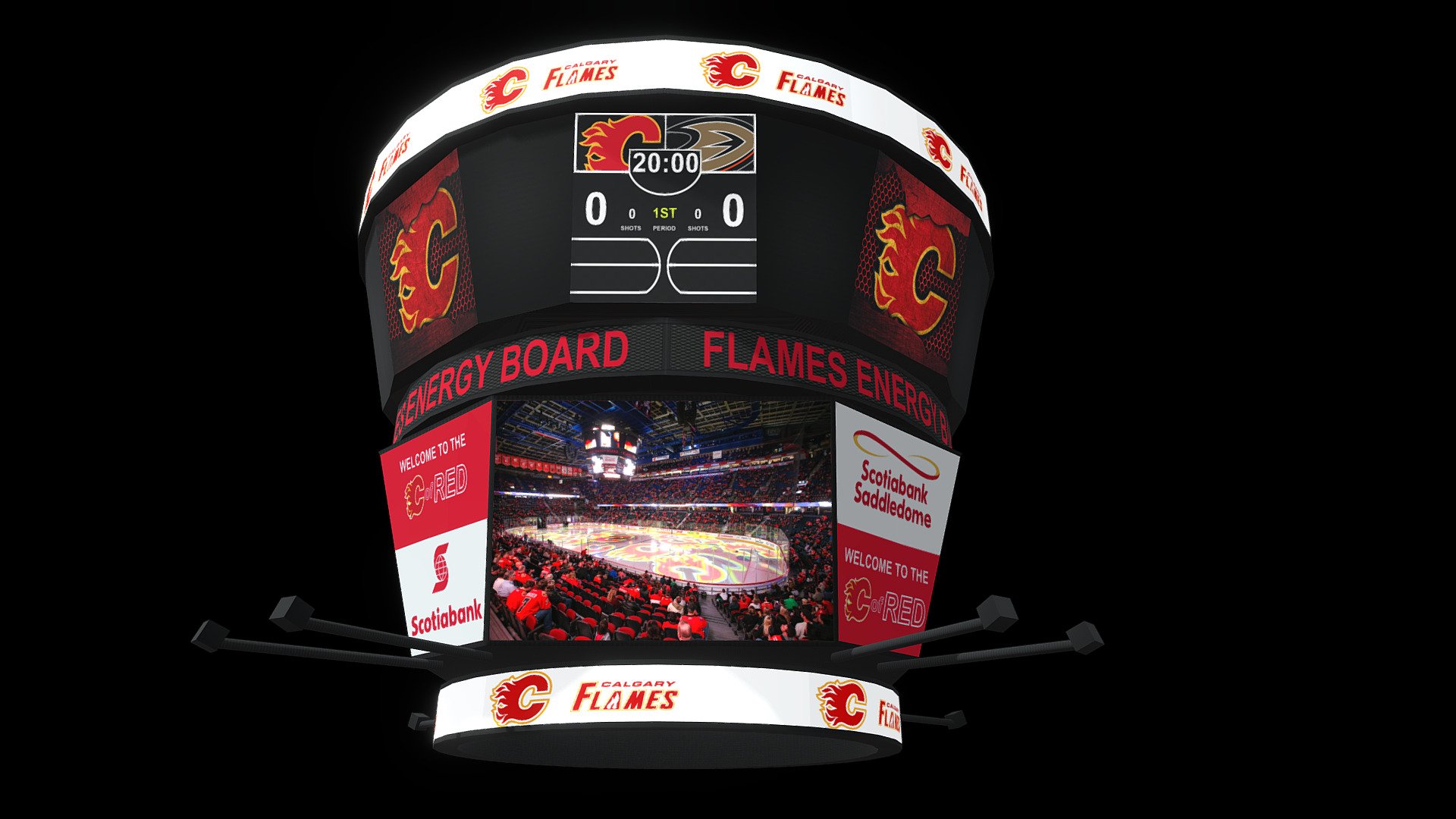 Scotiabank Saddledome Jumbotron 3D model by Wil (fapaknight
