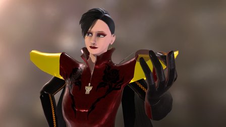 Punk Witch 3D Model