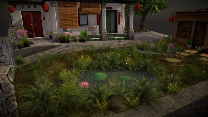 DAE Diorama - Grandma's House 3D Model