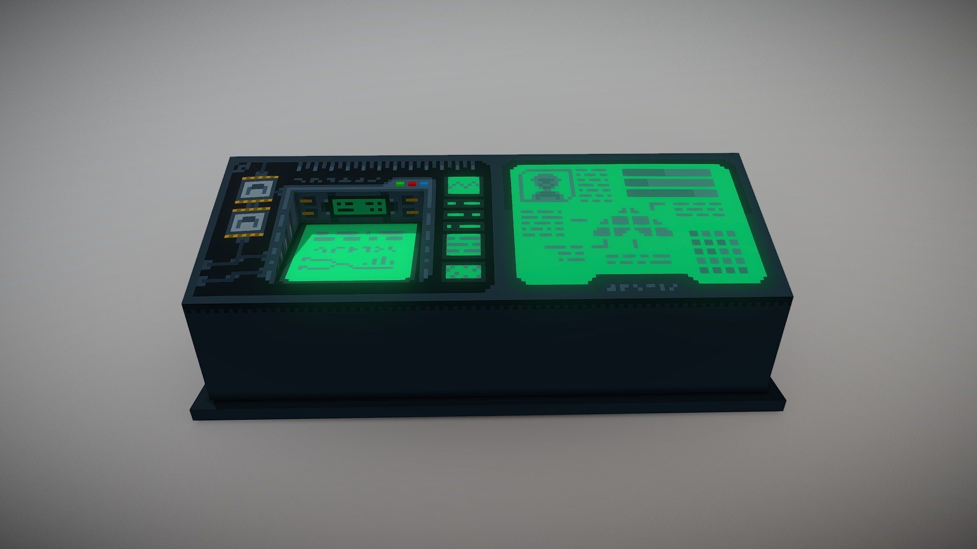Space ship control panel - 3D model by Nathan Everaert (@azera) [0b49ccb]