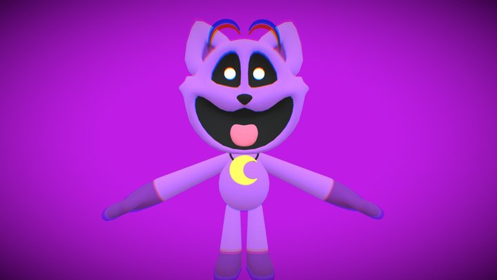 Cartoon Catnap 3D Model