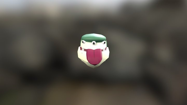 三眼蛙跑步 3D Model