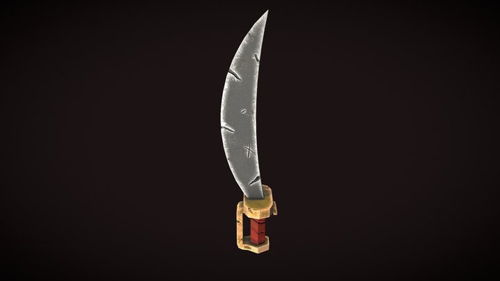 a pirate sword 3D Model