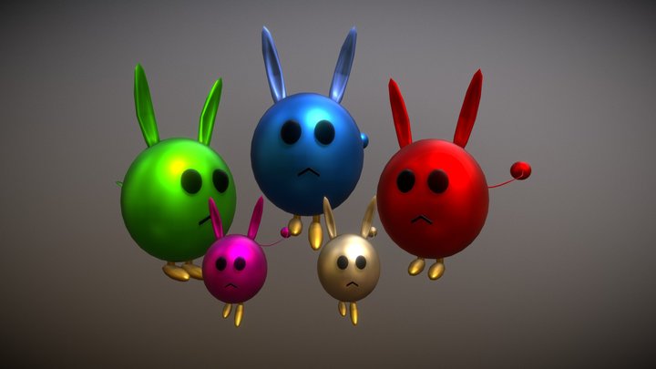 Plutos Family V1 3D Model