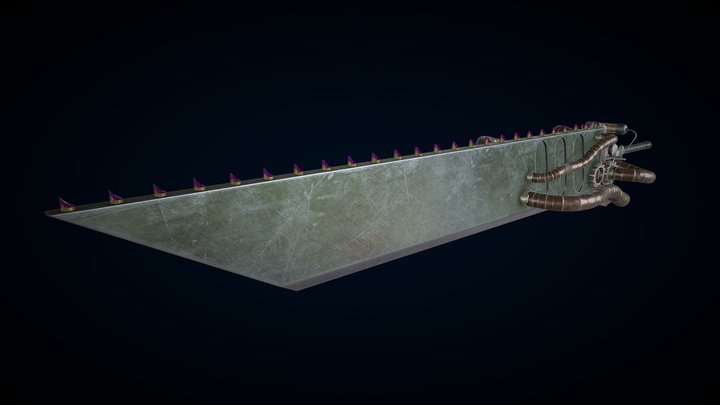 Steampunk Bustersword 3D Model
