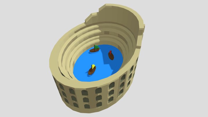 Colosseum w/ Sea Battle – Kostenloses 3D-Modell STL