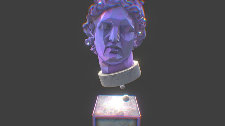 Head Of Apollo 3D Model