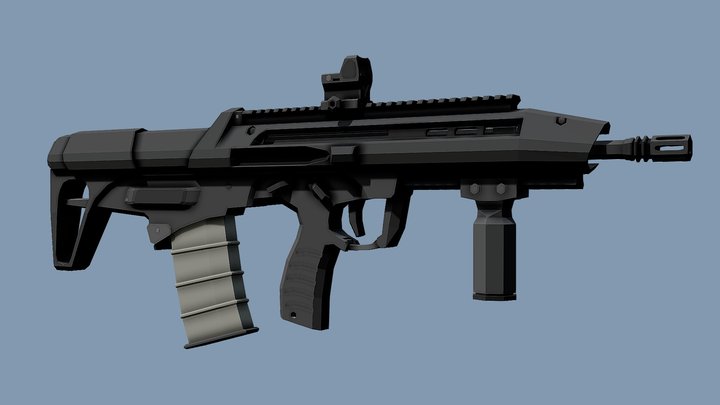 Low-Poly BR18 – Free 3D Model STL