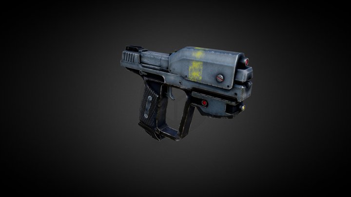 MH6 pistol 3D Model