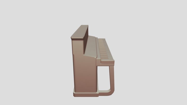 Upright Piano – Modello 3D gratuito STL