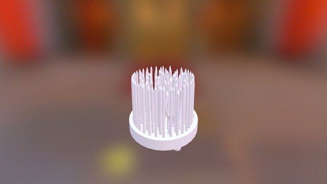 Ding Hair Brush 3D Model
