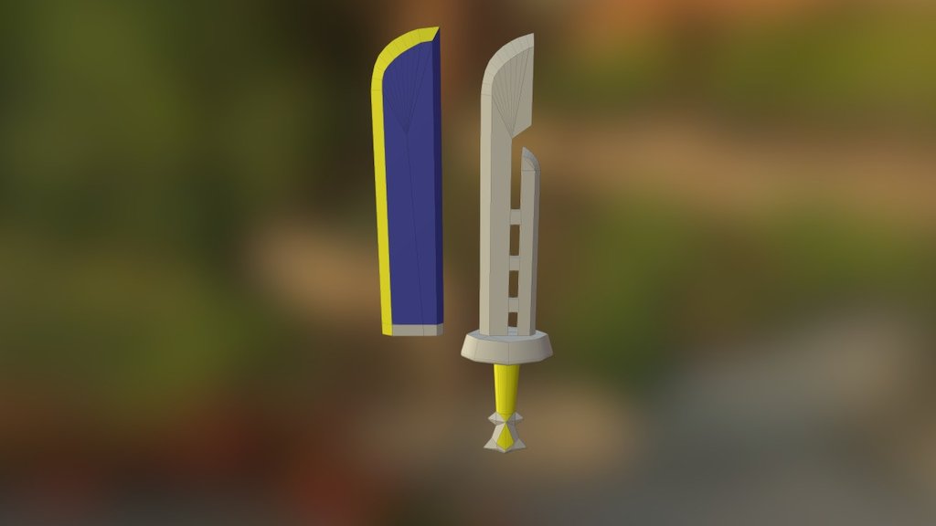 Razor Sword And Scabbard (Majoras mask) - Download Free 3D model by ...