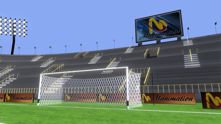 Soccer Stadium (scene FBX) 3D Model