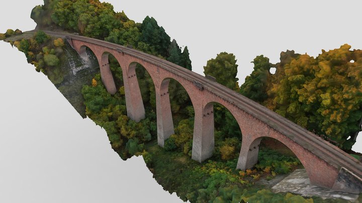 Hubertusviadukt Boppard 3D Model