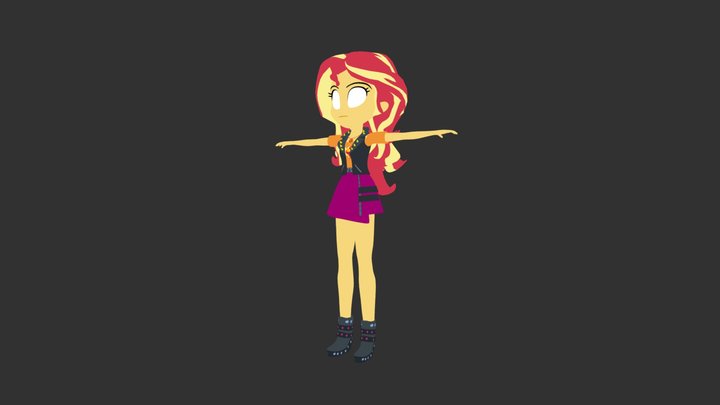 Sunset Shimmer 3D Model