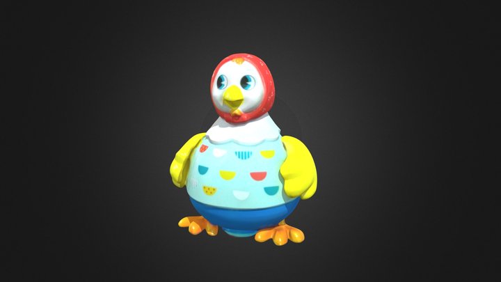 Baby Toy Chicken Toy 3D Model