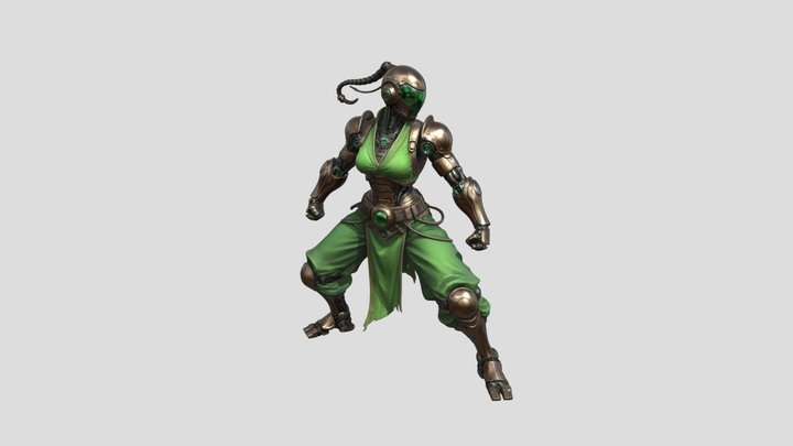 Verdant Steel Guardian 3D Model