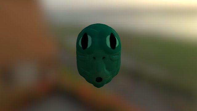 The Alien Head 3D Model