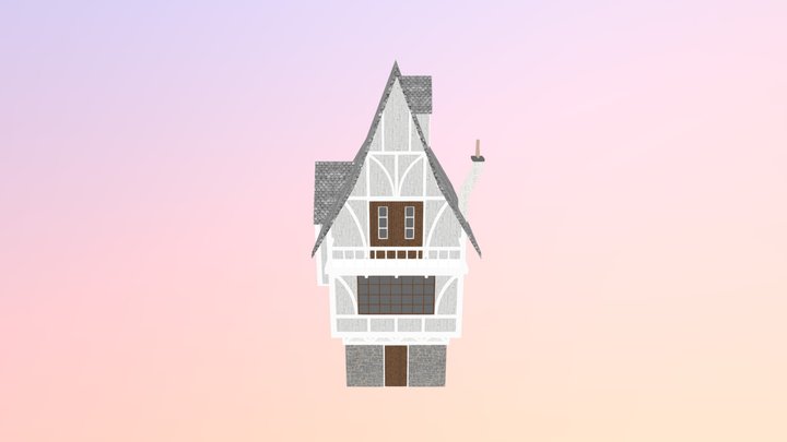 Fantasy Medieval House 3D Model