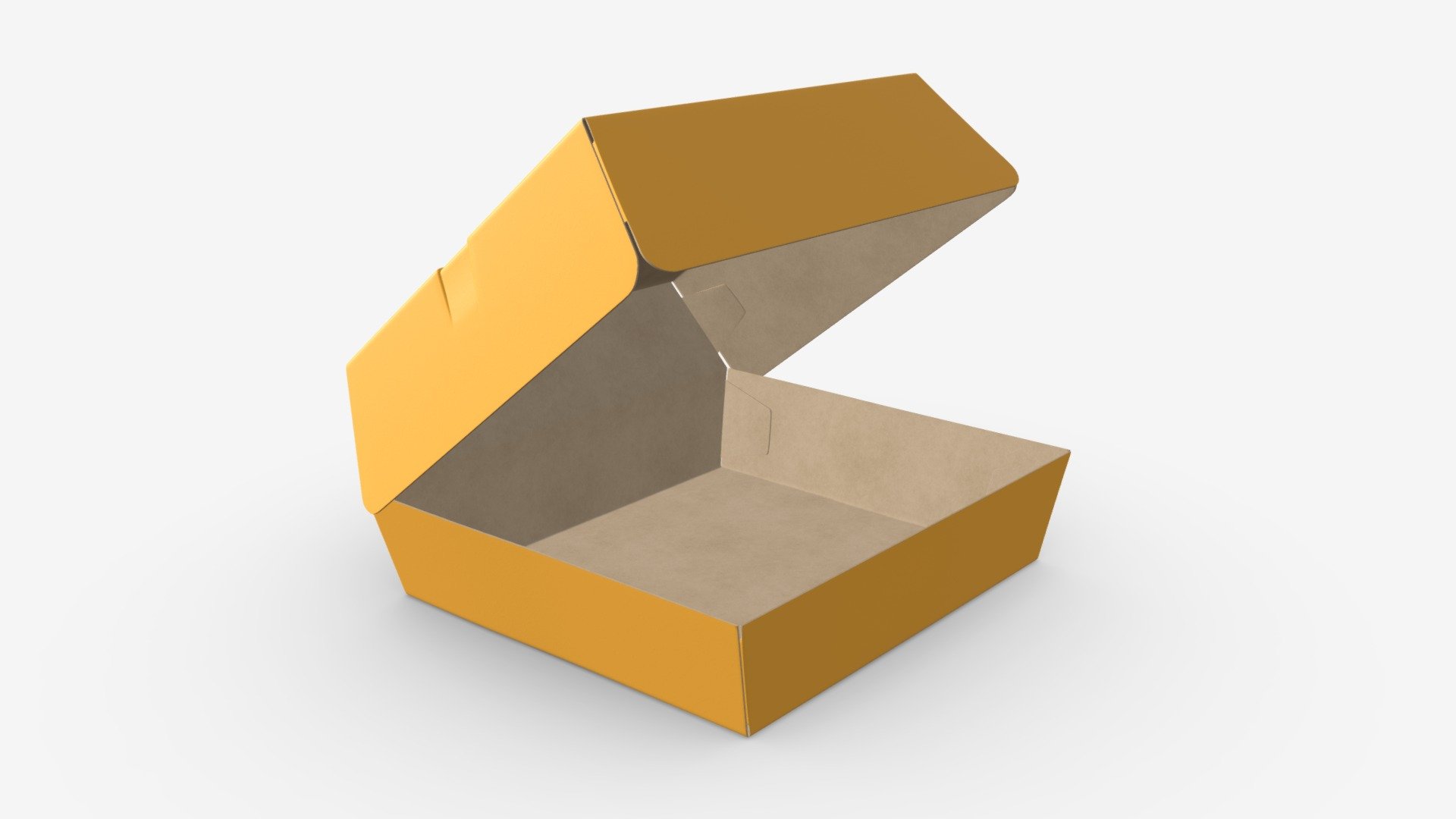 Fast food paper box 02 open - Buy Royalty Free 3D model by HQ3DMOD ...