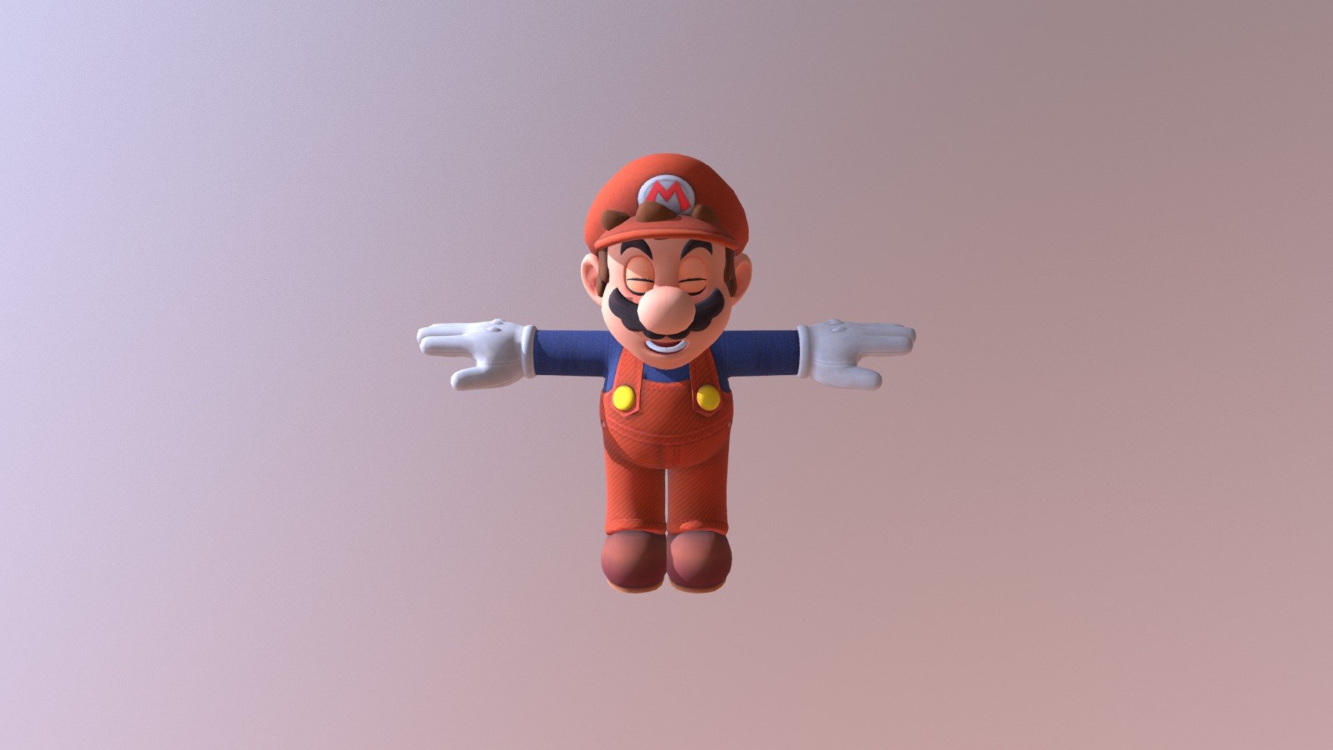 cat mario 3d model