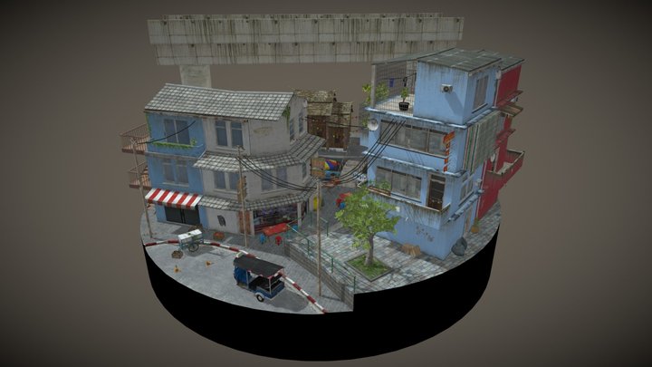 Cityscene - Bangkok inspired 3D Model