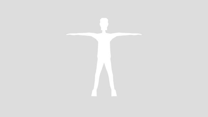 male_base_ortho_v7_with_fingers 3D Model