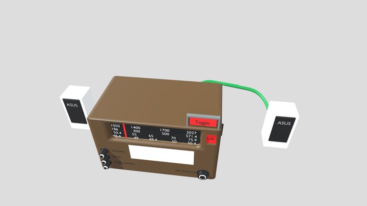 radio 3D Model