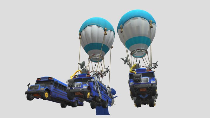 Battle Bus Gallery 3D Model