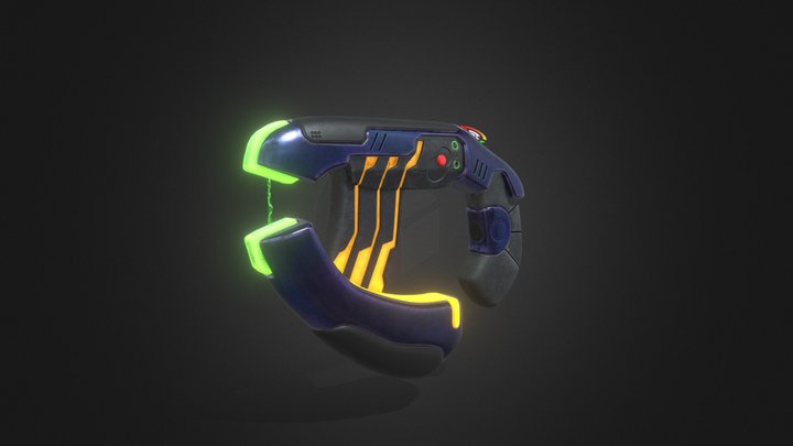 Halo Plasma Pistol 3D Model