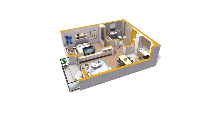 Apartment v3 3D Model