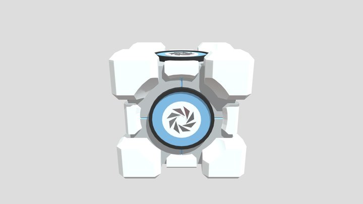 Portal cube 3D Model