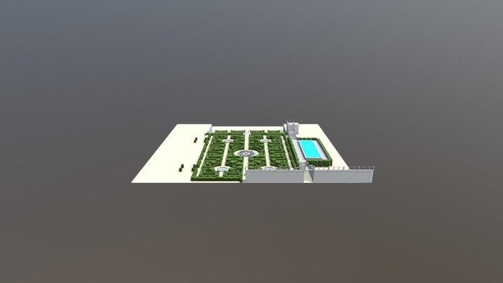 Jardim do Paço, PT 3D Model