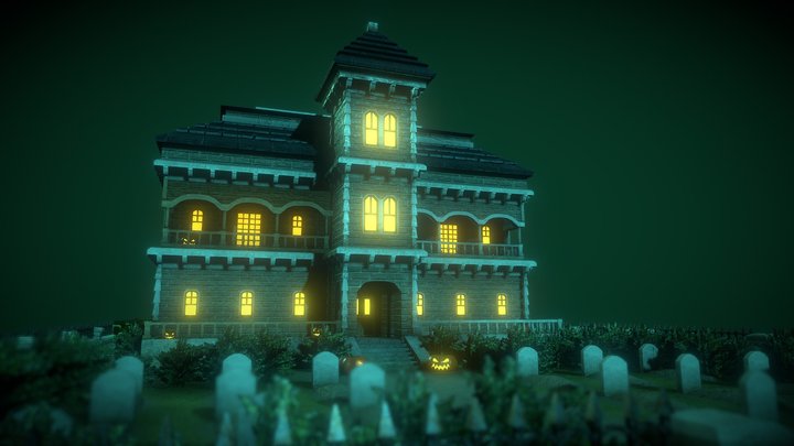 Cemetery House (#HauntedHouseChallenge) 3D Model
