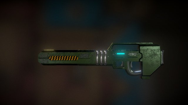 UA7 Rail Cannon 3D Model