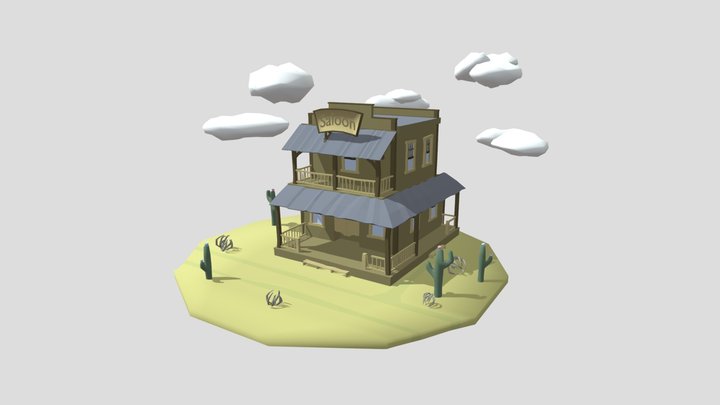 DAE_GameArt1_SimpleScene 3D Model