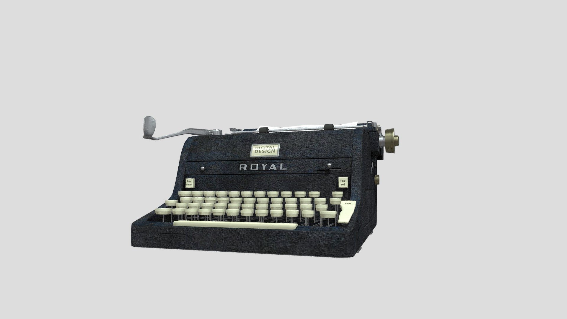 Typewriter - Download Free 3D model by freddy1231