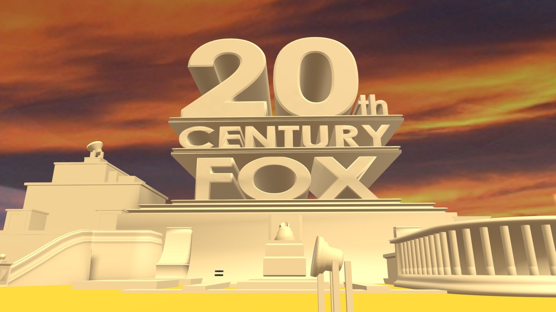 20th Century Fox Intro Template Xdx Vmprgoq   Download Free 3D Model By